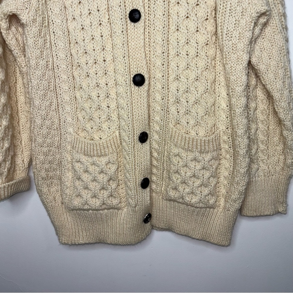 Arancrafts Sweater Women XL Wool Fisherman Cardigan Ireland - Picture 3 of 12